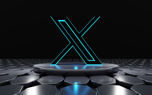 the letter x is lit up in the dark