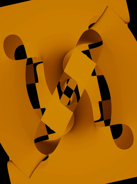 a yellow and black logo