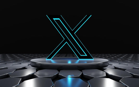 the letter x is lit up in the dark