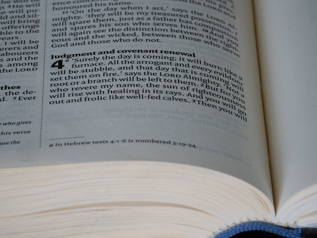 a close up of a book with an open page