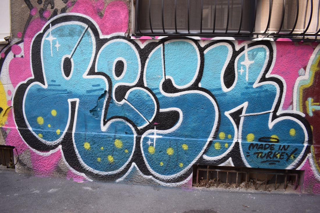 Graffiti art spelling out best on a wall.