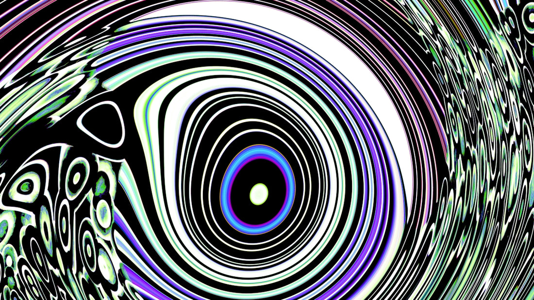 Abstract swirling pattern with vibrant colors